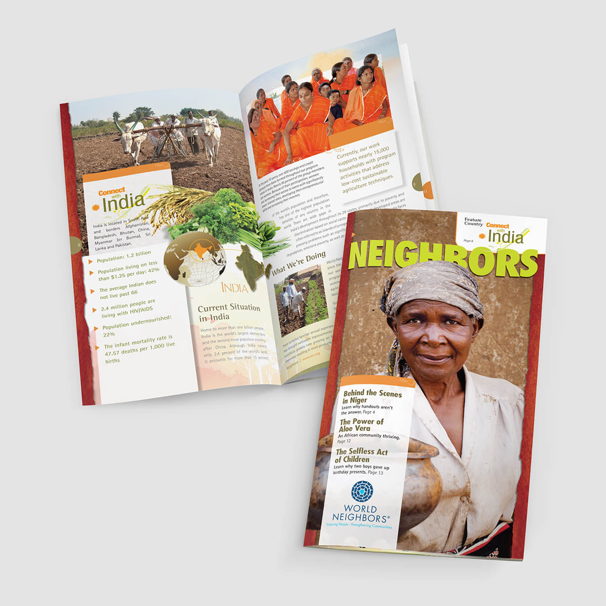 Newsletter and magazine for international nonprofit