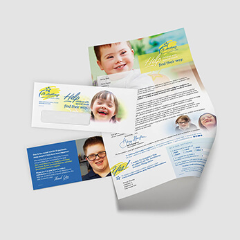 Direct mail fundraiser: Faith-based school for special-needs kids requests donations