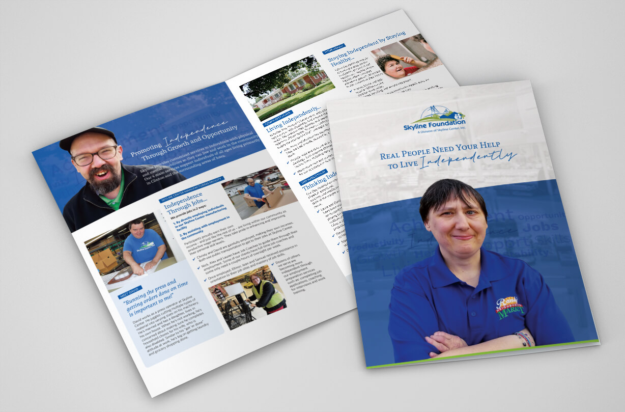 Brochure Design for a Foundation that Supports Individuals with Disabilities