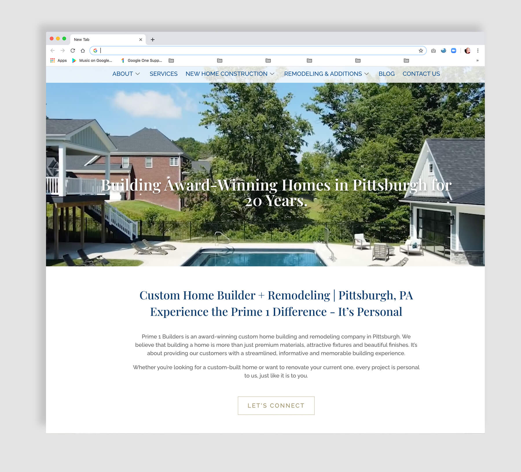 Custom Home Builders Video Web Site