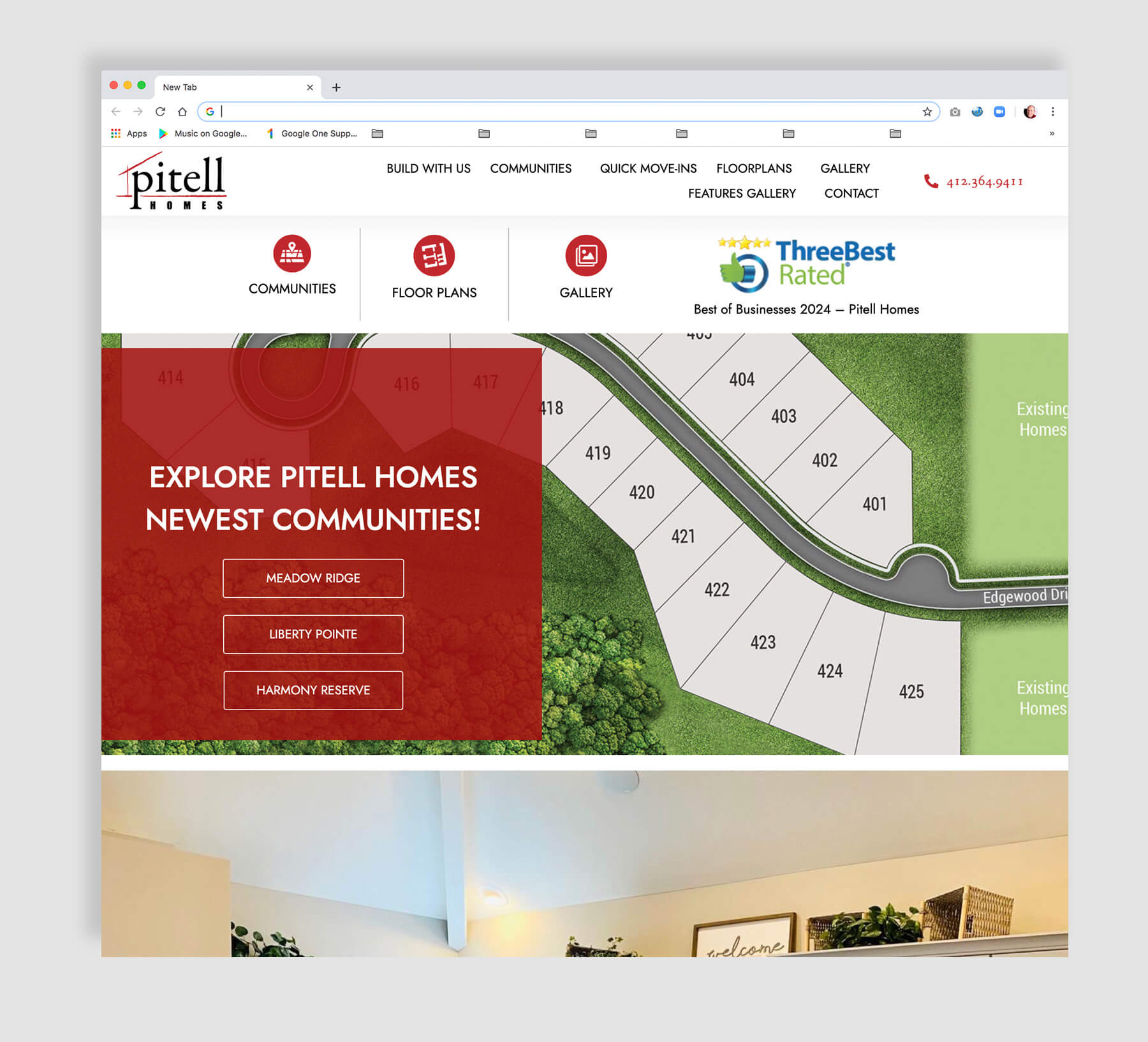 Home Builder Website Development