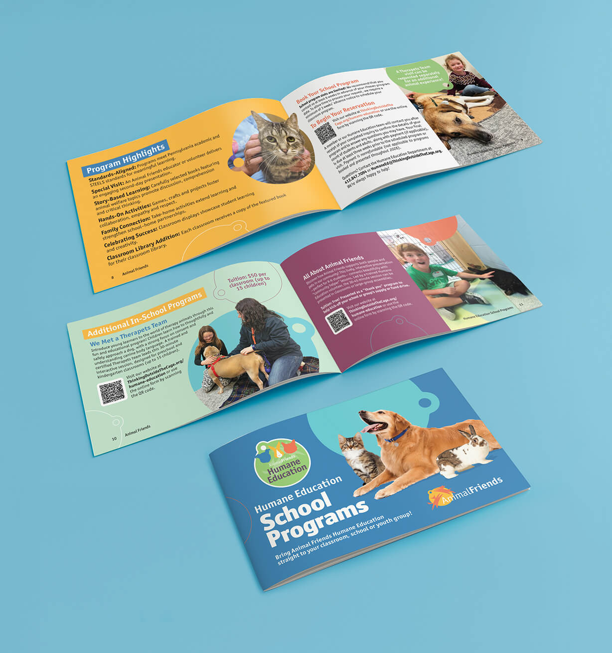 Nonprofit Animal cause program brochure design