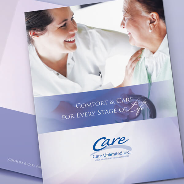 Beautiful Pocket Folder for Home Healthcare Business