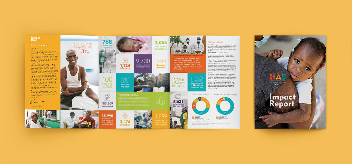 Impact Report Brochure Design for Nonprofit