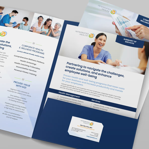 Design for Pocket Folder and Inserts for a National Health Company
