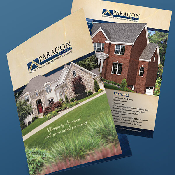 Home Builders Pocket Folder Design. Includes many inserts