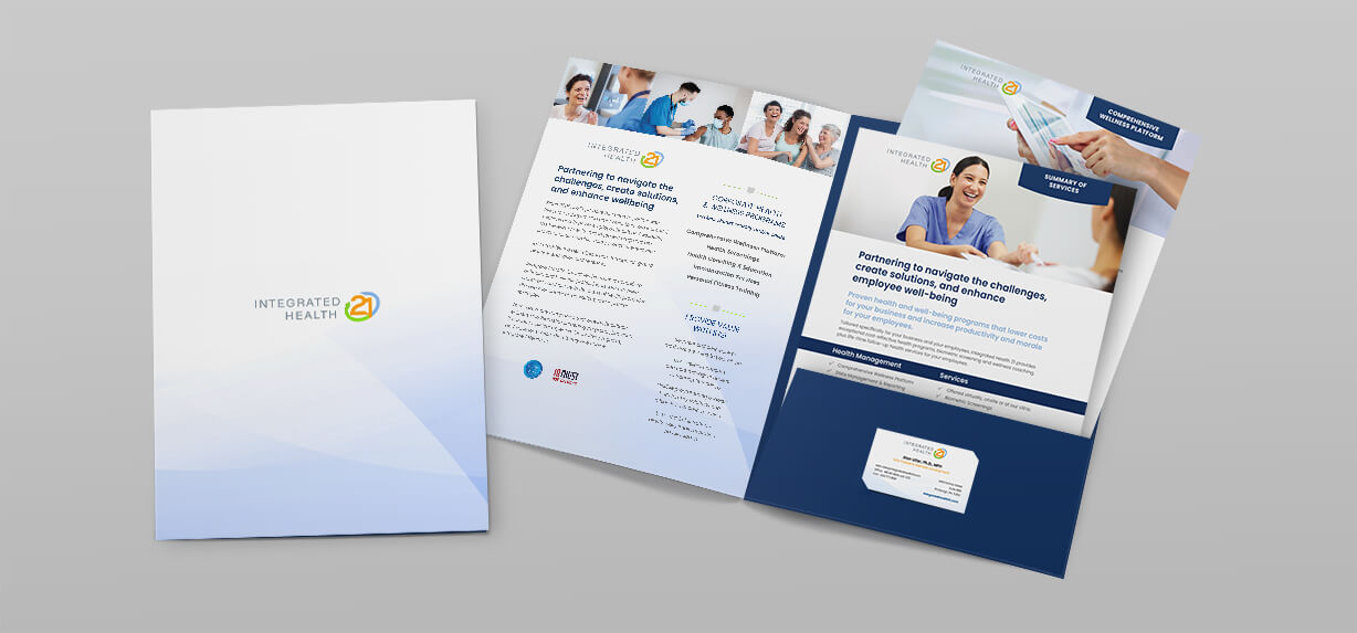 Pocket Folder and Inserts for a National Health Company