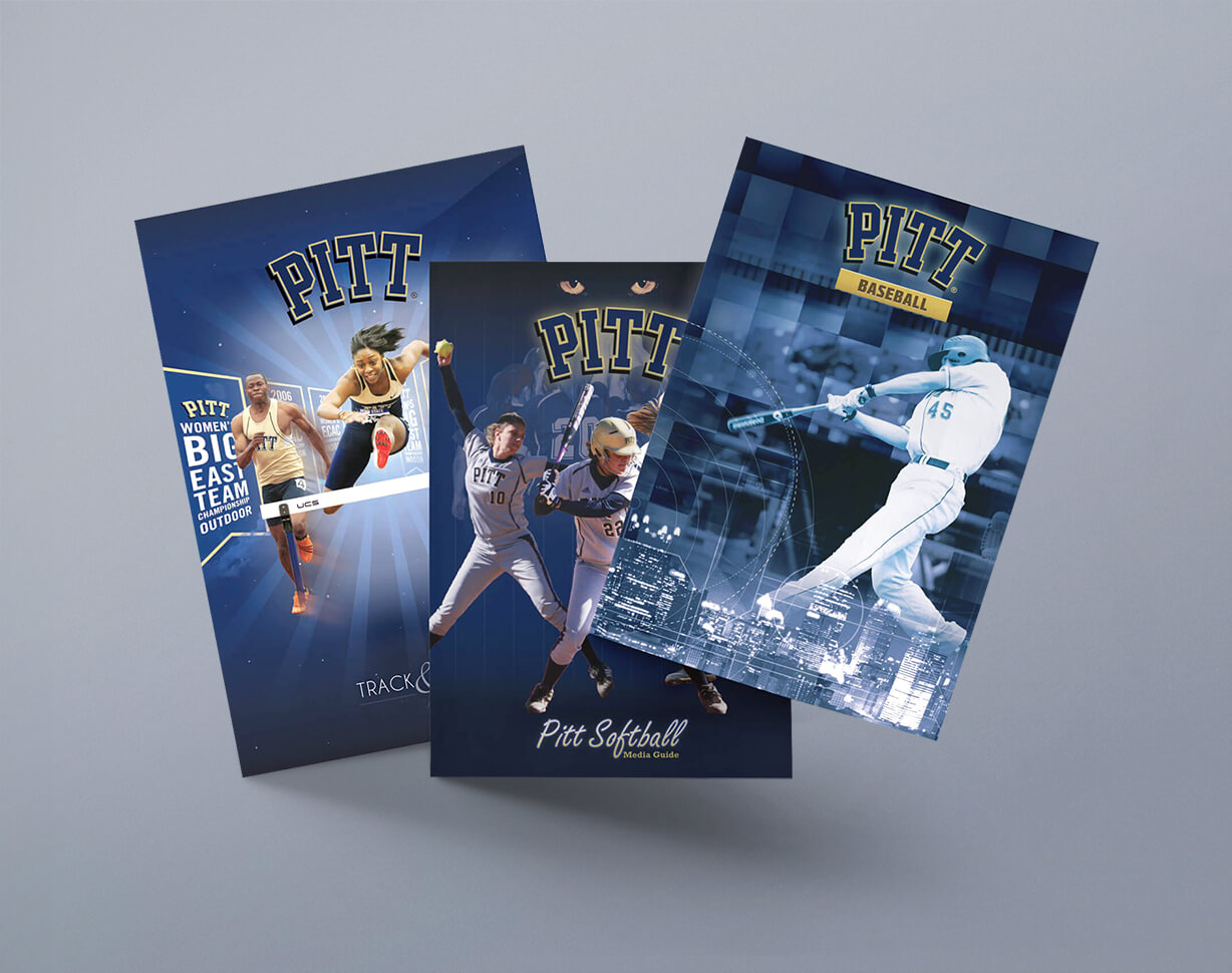 Sports programs and magazine design samples University of Pittsburgh