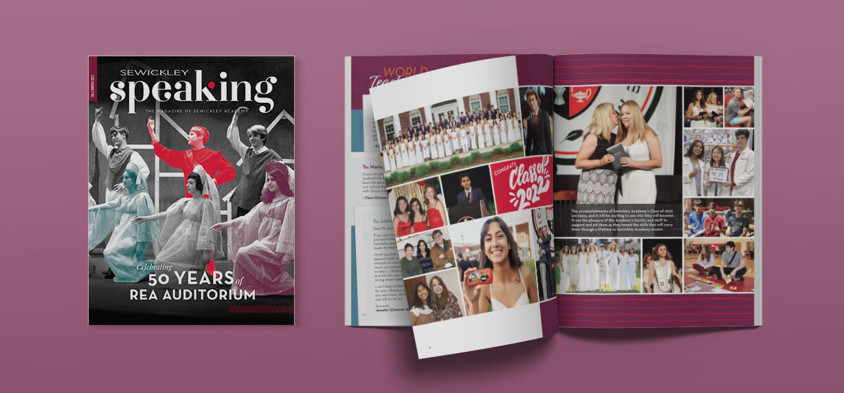 Sewickley Academy magazine design